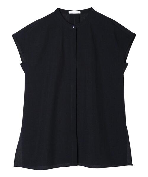 Green　Parks（グリーンパークス）の「接触冷感　比翼ボタンチュニック（チュニック・レディース・イエロー/オフホワイト/カーキ/ネイビー・FREE）」の17枚目の写真