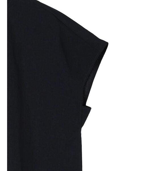 Green　Parks（グリーンパークス）の「接触冷感　比翼ボタンチュニック（チュニック・レディース・イエロー/オフホワイト/カーキ/ネイビー・FREE）」の14枚目の写真