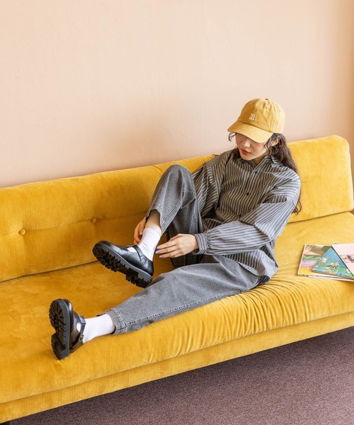 niko and...(ニコアンド)の「マーセW襟ボリュームシャツ(シャツ/ブラウス・レディース・ブルー/グリーン/ホワイト/パープル/オレンジ/チャコール・LONG/SHORT)」の8枚目の写真