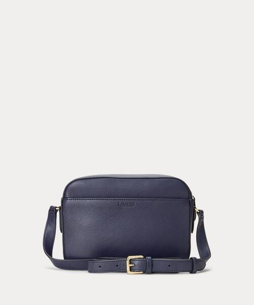 LAUREN RALPH LAUREN(ローレン ラルフ ローレン)の「レザー ミディアム Marcy カメラ バッグ(ショルダーバッグ・レディース・ネイビー系1・ONE)」の3枚目の写真