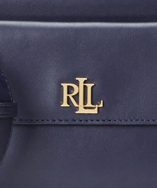 LAUREN RALPH LAUREN(ローレン ラルフ ローレン)の「レザー ミディアム Marcy カメラ バッグ(ショルダーバッグ・レディース・ネイビー系1・ONE)」の5枚目の写真