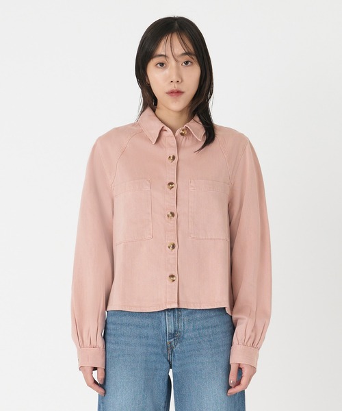 売れ筋商品|||リーバイス Tシャツ レディース トップス Polo shirt - chest hit fragrant lilac Levi's tシャツ Levi's/リーバイス リンガーTシャツ レディース