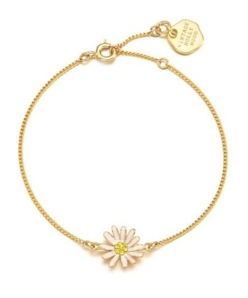 VINTAGE HOLLYWOOD（ビンテージハリウッド）の「VIVID MINI DAISY BRACELET（ブレスレット・レディース・ブラック/ピンク/ゴールド/シルバー・FREE）」の4枚目の写真