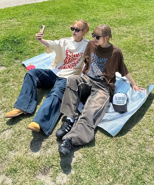 sedacle(セダクル)の「ウェーブロゴパイピングラインT(Tシャツ/カットソー・メンズ・マスタード/ブラウン/ボルドー/アイボリー・SMALL/MEDIUM/LARGE)」の6枚目の写真