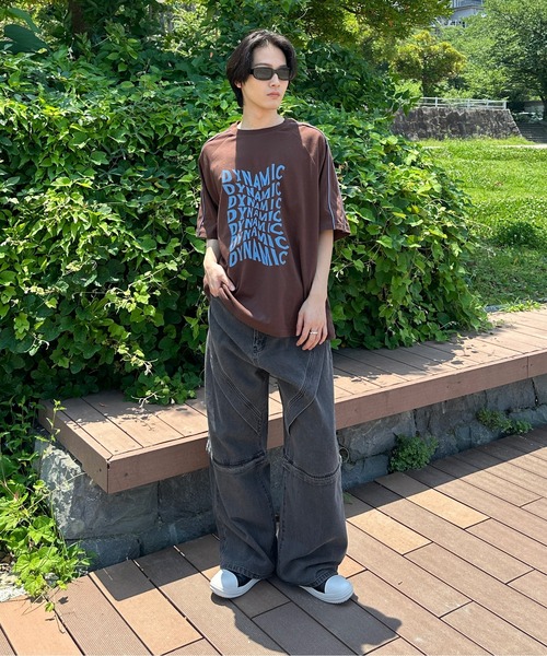 sedacle(セダクル)の「ウェーブロゴパイピングラインT(Tシャツ/カットソー・メンズ・マスタード/ブラウン/ボルドー/アイボリー・SMALL/MEDIUM/LARGE)」の21枚目の写真