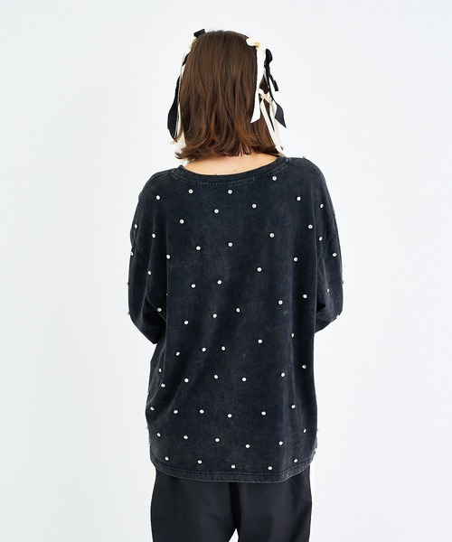 ANNA SUI NYC(アナ スイ エヌ ワイ シー)の「ヴィンテージライクビジューロングスリーブTシャツ(Tシャツ/カットソー・レディース・ブラック・FREE)」の5枚目の写真