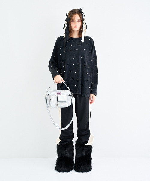 ANNA SUI NYC(アナ スイ エヌ ワイ シー)の「ヴィンテージライクビジューロングスリーブTシャツ(Tシャツ/カットソー・レディース・ブラック・FREE)」の7枚目の写真