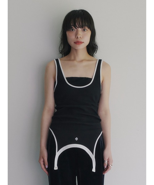 SORIN（ソリン ）の「Cotton Rib Bicolor Reversible Tank Top