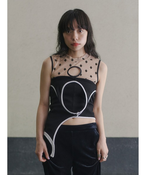 SORIN（ソリン ）の「Cotton Rib Bicolor Reversible Tank Top（タンク