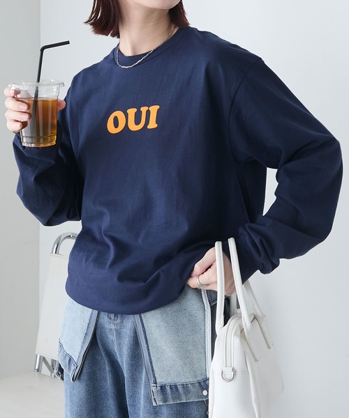 GILDAN(ギルダン)の「GILDAN アソートロゴ オーバーサイズ プリント ロンTEE(Tシャツ/カットソー・レディース・チャコールグレー/オフホワイト/ネイビー/キナリ/ブラック/オートミール/ベージュ/ホワイト/杢グレー/ネイビー系/アイボリー/ホワイト系・S/L/M)」の12枚目の写真