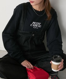GILDAN アソートロゴ オーバーサイズ プリント ロンTEE