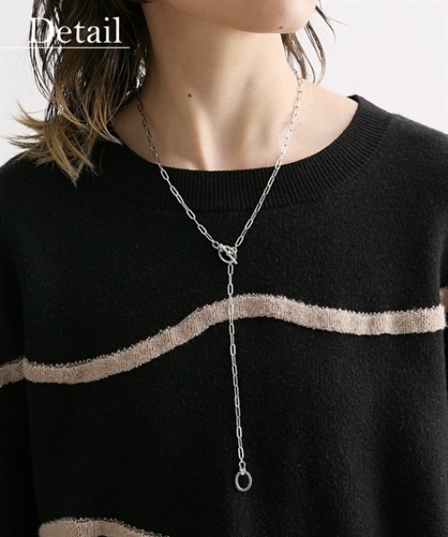 Soiunique（スワユニーク）の「アート柄ジャガードニット ［Soiunique］（ニット/セーター・レディース・グレー系/ブラック系・LL/L/M）」の17枚目の写真