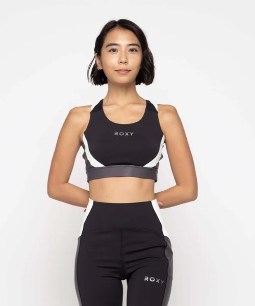 ROXY(ロキシー)の「JUMP HIGH METALLIC B/ロキシー水陸両用速乾UVカットフィットネスブラ(スポーツブラ・レディース・ブラウン/ブルー/ブラック・LARGE/MEDIUM/SMALL)」の7枚目の写真