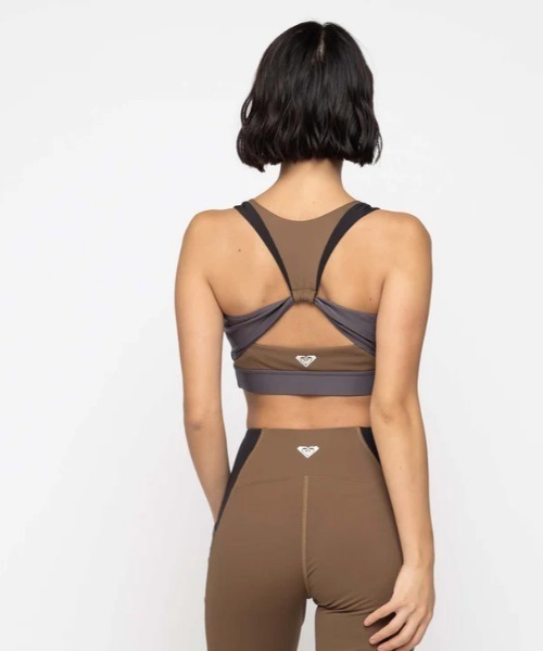 ROXY(ロキシー)の「JUMP HIGH METALLIC B/ロキシー水陸両用速乾UVカットフィットネスブラ(スポーツブラ・レディース・ブラウン/ブルー/ブラック・LARGE/MEDIUM/SMALL)」の9枚目の写真