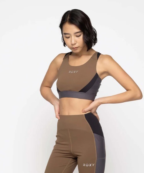 ROXY(ロキシー)の「JUMP HIGH METALLIC B/ロキシー水陸両用速乾UVカットフィットネスブラ(スポーツブラ・レディース・ブラウン/ブルー/ブラック・LARGE/MEDIUM/SMALL)」の10枚目の写真
