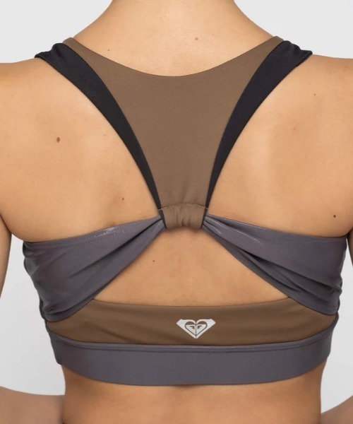 ROXY(ロキシー)の「JUMP HIGH METALLIC B/ロキシー水陸両用速乾UVカットフィットネスブラ(スポーツブラ・レディース・ブラウン/ブルー/ブラック・LARGE/MEDIUM/SMALL)」の13枚目の写真