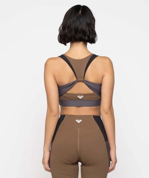 ROXY(ロキシー)の「JUMP HIGH METALLIC B/ロキシー水陸両用速乾UVカットフィットネスブラ(スポーツブラ・レディース・ブラウン/ブルー/ブラック・LARGE/MEDIUM/SMALL)」の17枚目の写真