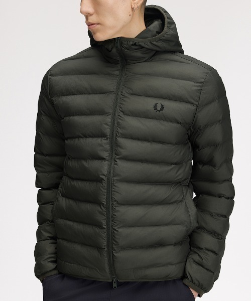 FRED PERRY(フレッドペリー)の「ZOZO限定!!【先行予約受付中】Hooded Insulated Jacket/フード付きインサレート中綿ジャケット(ダウンジャケット/コート・メンズ・ブラック/ブラウン/ダークブルー/ブラック系その他/ダークオリーブ・S/M/L)」の20枚目の写真