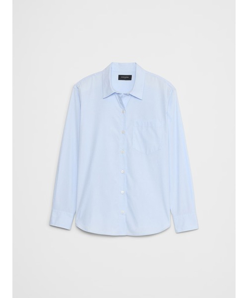 BANANA REPUBLIC FACTORY STORE(バナナリパブリック ファクトリーストア)の「BANANA REPUBLIC FACTORY STORE クラシックポプリンシャツ(シャツ/ブラウス・レディース・ブルー/ホワイト/ホワイト×ネイビー/カーキ・XS/S/M/L)」の12枚目の写真