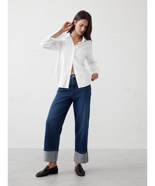 セール】BANANA REPUBLIC FACTORY STORE クラシックポプリンシャツ