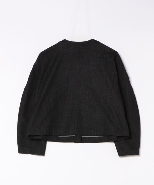 NICOLE white（ニコルホワイト）の「デニムショートジャケット（デニムジャケット・レディース・ブラック/インディゴブルー・FREE）」の16枚目の写真