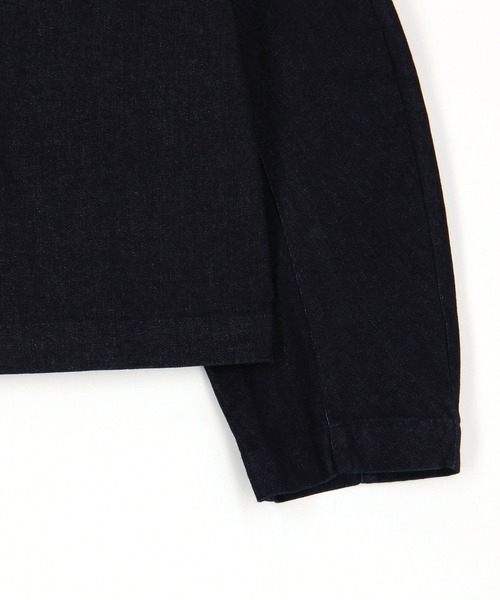 NICOLE white（ニコルホワイト）の「デニムショートジャケット（デニムジャケット・レディース・ブラック/インディゴブルー・FREE）」の7枚目の写真