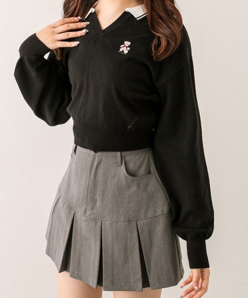 最終値下げ　HYSTERIC クマ刺繍 長袖ニット FREE 104113_db04.jpg?20251105181011