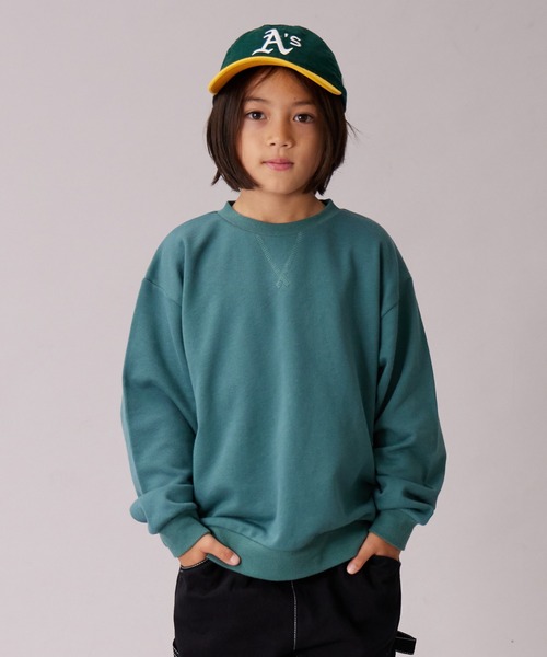 PAIRMANON STREET（ペアマノンストリート）の「【PAIRMANON STREET】裏毛 ガゼット付き シンプル トレーナー（スウェット・キッズ・ブルー/ブラック系その他/グレー/ブラウン系その他2/グリーン/ホワイト/ブラック/グレー系その他・160/100/90/140/120/130/110/150）」の7枚目の写真