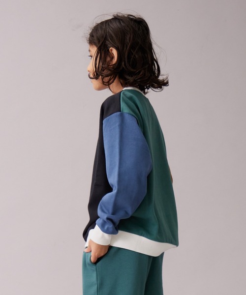 PAIRMANON STREET】裏毛 ガゼット付き シンプル トレーナー