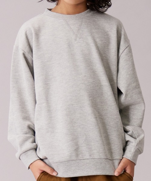 PAIRMANON STREET（ペアマノンストリート）の「【PAIRMANON STREET】裏毛 ガゼット付き シンプル トレーナー（スウェット・キッズ・ブルー/ブラック系その他/グレー/ブラウン系その他2/グリーン/ホワイト/ブラック/グレー系その他・160/100/90/140/120/130/110/150）」の15枚目の写真