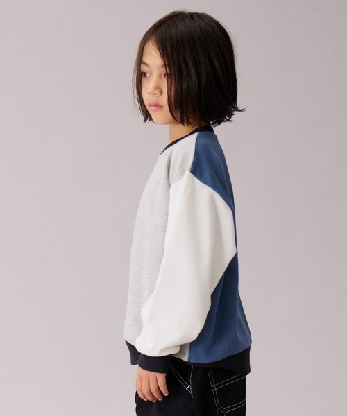 セール】【PAIRMANON STREET】裏毛 ガゼット付き シンプル トレーナー