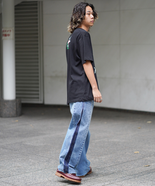 Wrangler（ラングラー）の「Wrangler / ラングラー WREMAKE BROKEN DENIM　WM0799（デニムパンツ・メンズ・ブラック/ネイビー・MEDIUM/LARGE）」の7枚目の写真