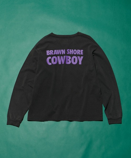 【セール】《別注》【BRAWN/ブラウン】BRAWN SHORE COWBOY Long Sleeve Tee（Tシャツ/カットソー）｜ADAM ET ROPE'（アダムエロペ）