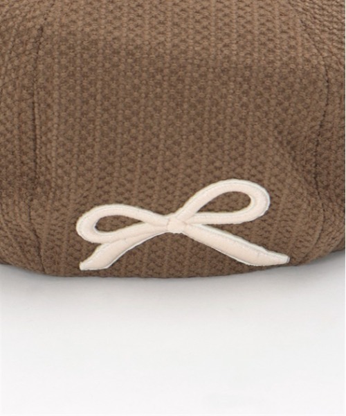 axes femme POETIQUE（アクシーズファムポエティック）の「リボン刺繍ベレー（ハンチング/ベレー帽・レディース・ブラック/ブラウン・FREE）」の10枚目の写真