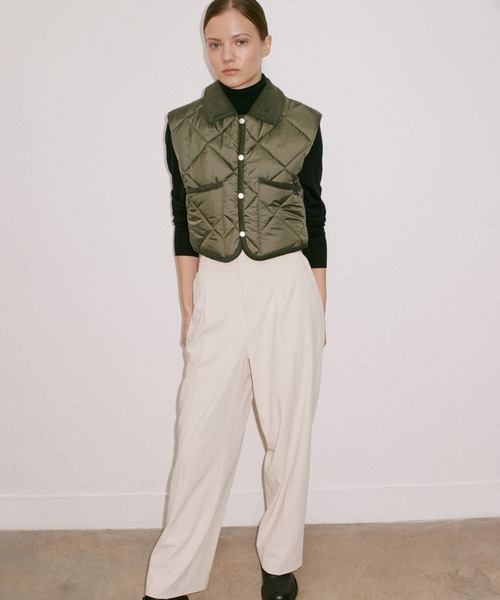 Big Quilt Cropped Raydon Gilet Womens / ビッグ キルト クロップド