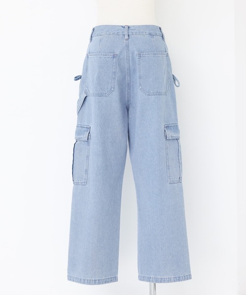 somari imagination(ソマリ イマジネーション)の「『リボン付きデニムペインターパンツ』(デニムパンツ・レディース・ブルー/インディゴブルー・S~M/L~LL/3L)」の18枚目の写真