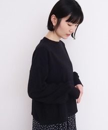 やわらかランダムパイル　パフ袖プルオーバー