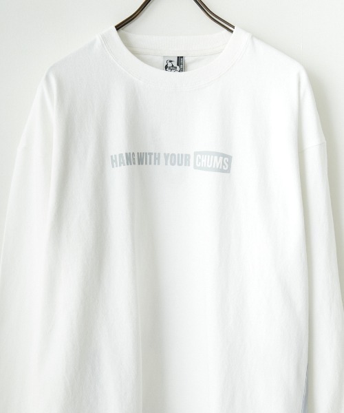 CHUMS（チャムス）の「[CHUMS/チャムス] オーバーサイズ ブービーバックプリント ロングスリーブTシャツ（Tシャツ/カットソー・レディース・ホワイト/ブラック・L/M）」の20枚目の写真