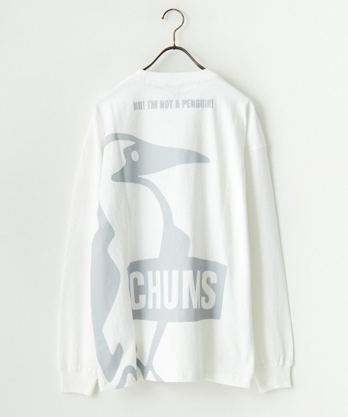 CHUMS（チャムス）の「[CHUMS/チャムス] オーバーサイズ ブービーバックプリント ロングスリーブTシャツ（Tシャツ/カットソー・レディース・ホワイト/ブラック・L/M）」の19枚目の写真