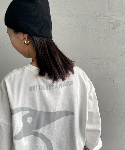 CHUMS（チャムス）の「[CHUMS/チャムス] オーバーサイズ ブービーバックプリント ロングスリーブTシャツ（Tシャツ/カットソー・レディース・ホワイト/ブラック・L/M）」の14枚目の写真