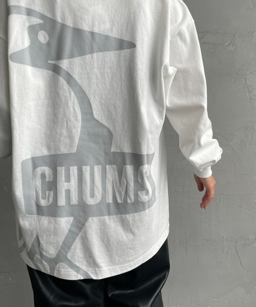 CHUMS（チャムス）の「[CHUMS/チャムス] オーバーサイズ ブービーバックプリント ロングスリーブTシャツ（Tシャツ/カットソー・レディース・ホワイト/ブラック・L/M）」の16枚目の写真