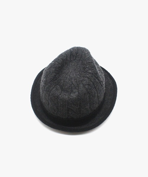 Rohw master product（ロウマスタープロダクト）の「ケーブル中折れサーモハット（ハット・メンズ・チャコール/ブラウン/ブラック・FREE）」の11枚目の写真