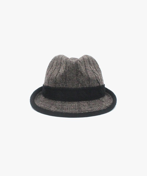 Rohw master product（ロウマスタープロダクト）の「ケーブル中折れサーモハット（ハット・メンズ・チャコール/ブラウン/ブラック・FREE）」の12枚目の写真