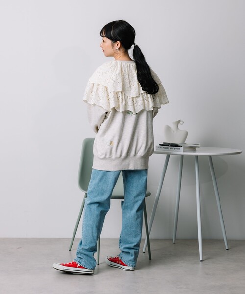 FREAK'S STORE（フリークスストア）の「刺繍スカラップボレロ/付け襟（付け襟・レディース・ナチュラル・ﾌﾘ-）」の5枚目の写真