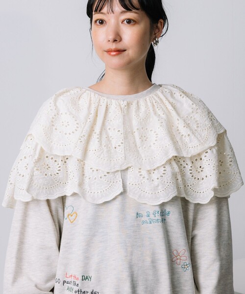 FREAK'S STORE（フリークスストア）の「刺繍スカラップボレロ/付け襟（付け襟・レディース・ナチュラル・ﾌﾘ-）」の9枚目の写真