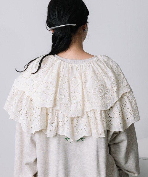 FREAK'S STORE（フリークスストア）の「刺繍スカラップボレロ/付け襟（付け襟・レディース・ナチュラル・ﾌﾘ-）」の11枚目の写真
