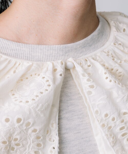 FREAK'S STORE（フリークスストア）の「刺繍スカラップボレロ/付け襟（付け襟・レディース・ナチュラル・ﾌﾘ-）」の12枚目の写真