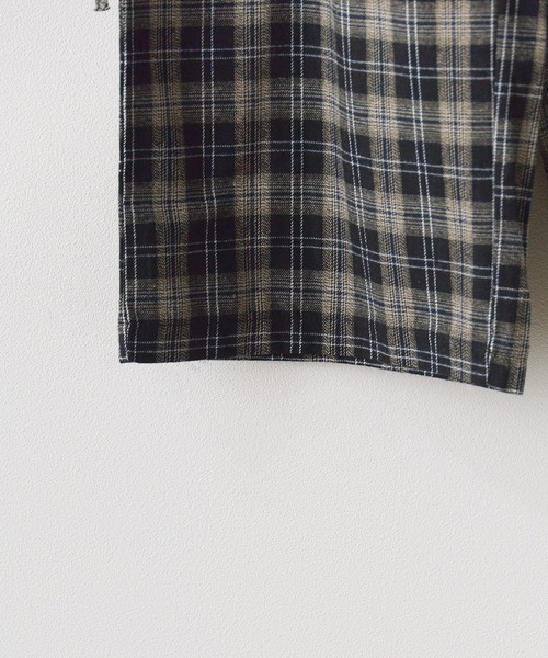 Chick(チック)の「Wide Leg Check Pants / ワイドシルエットチェックパンツ(カーゴパンツ・レディース・ブラック・FREE)」の6枚目の写真
