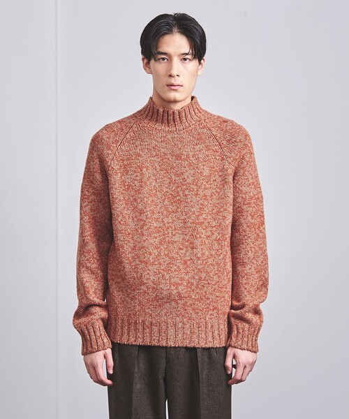 【タンタカタ〜ン】美品 Gran Sasso ブラウン ウール 46 Gran Sasso（グランサッソ）の「＜Gran Sasso＞ ミックス ヤーン