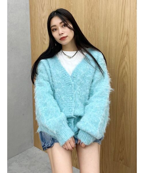 【セール】【WEB限定】ソフトシャギーニットカーディガン（ニット/セーター）｜EVRIS（エヴリス）